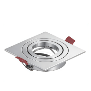 ARO EMBELLECEDOR GU10 CUAD. Aluminio
