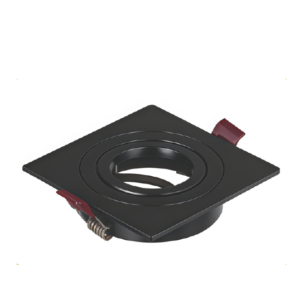 ARO EMBELLECEDOR GU10 CUAD. Negro
