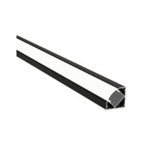 PERFIL ALUMINIO DE ÁNGULO NEGRO 2MTS