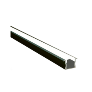 PERFIL ALUMINIO DE EMPOTRAR NEGRO 2MTS