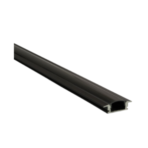 PERFIL ALUMINIO DE EMPOTRAR NEGRO 2MTS