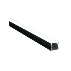 PERFIL ALUMINIO DE SUPERFICIE NEGRO 2MTS