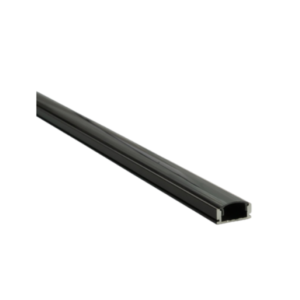PERFIL ALUMINIO DE SUPERFICIE NEGRO 2 MTS
